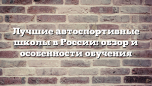 Лучшие автоспортивные школы в России: обзор и особенности обучения